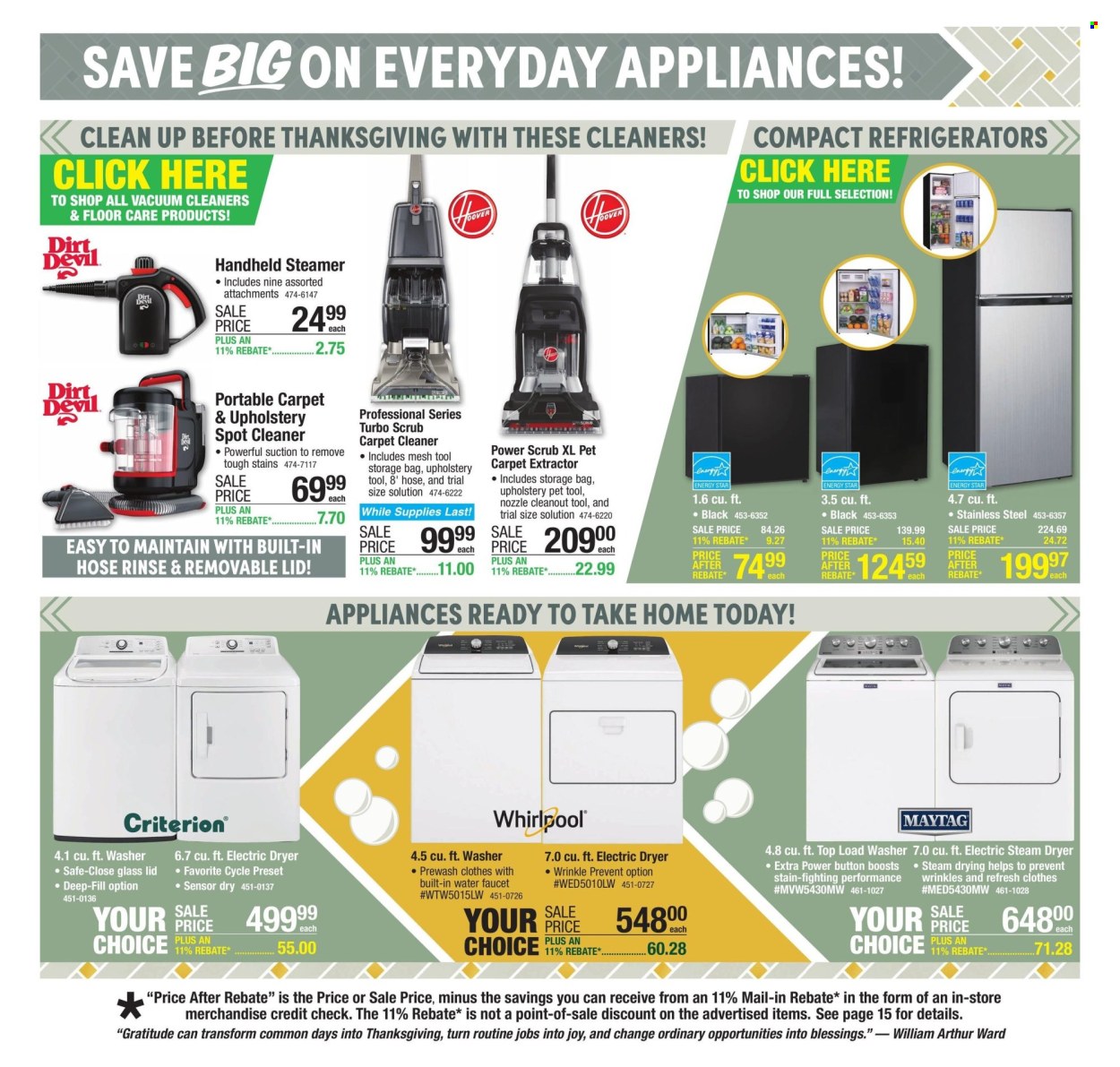 Menards ad - 11/14/2024 - 11/27/2024. Page 1