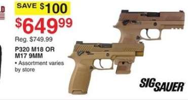 SIG SAUER P320 M18 OR M17 9MM