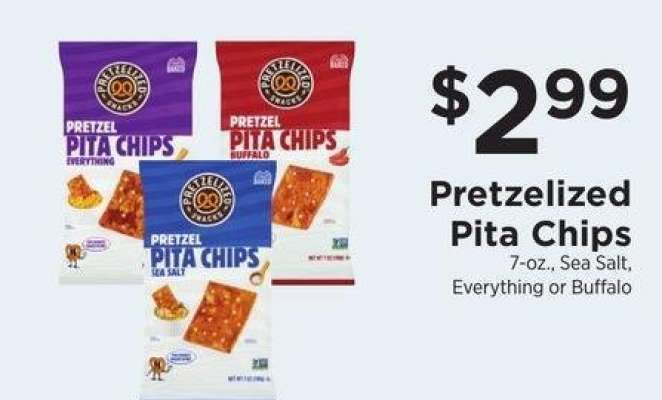 Pita Chips - 7 - oz., Sea Salt, Everything or Buffalo