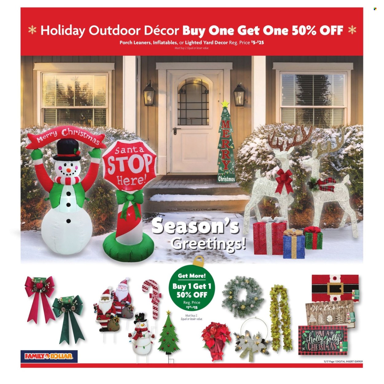 Family Dollar ad - 11/17/2024 - 11/23/2024. Page 1