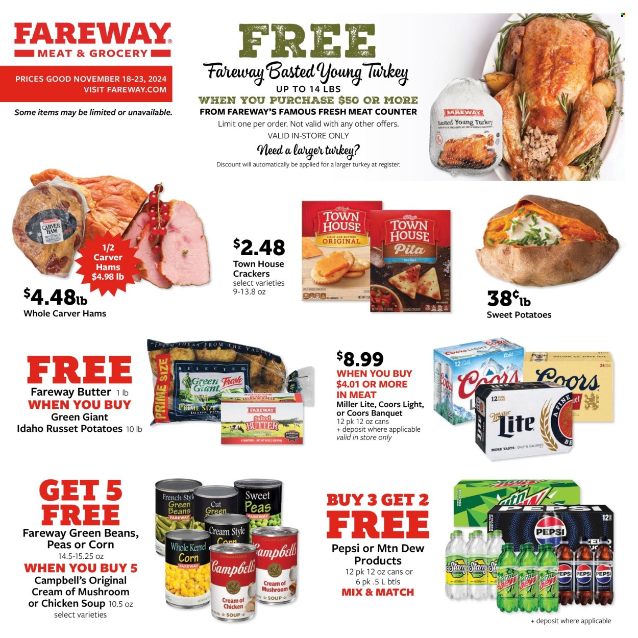 Fareway ad - 11/18/2024 - 11/23/2024. Page 1