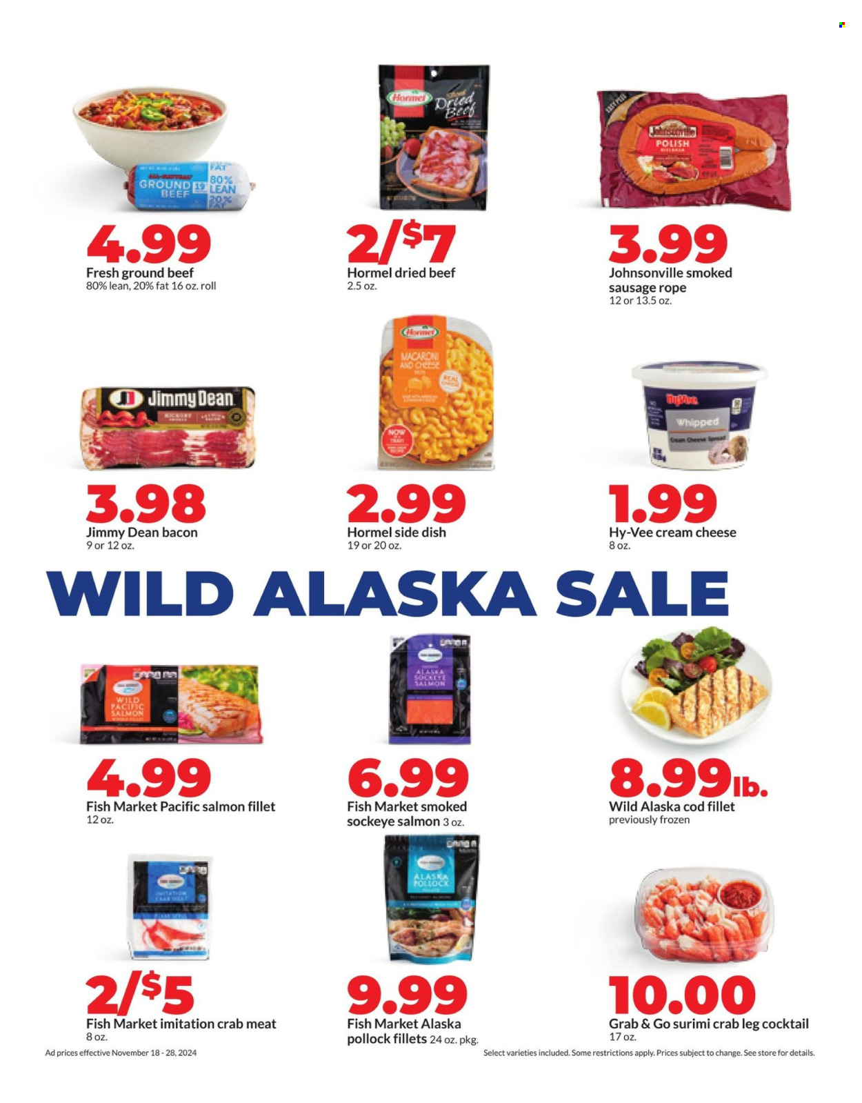 Hy-Vee ad - 11/18/2024 - 11/28/2024. Page 1