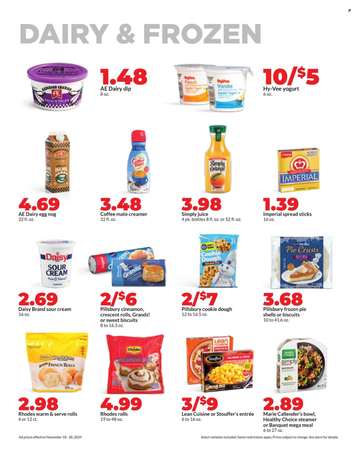 Hy-Vee ad - 11/18/2024 - 11/28/2024. Page 1