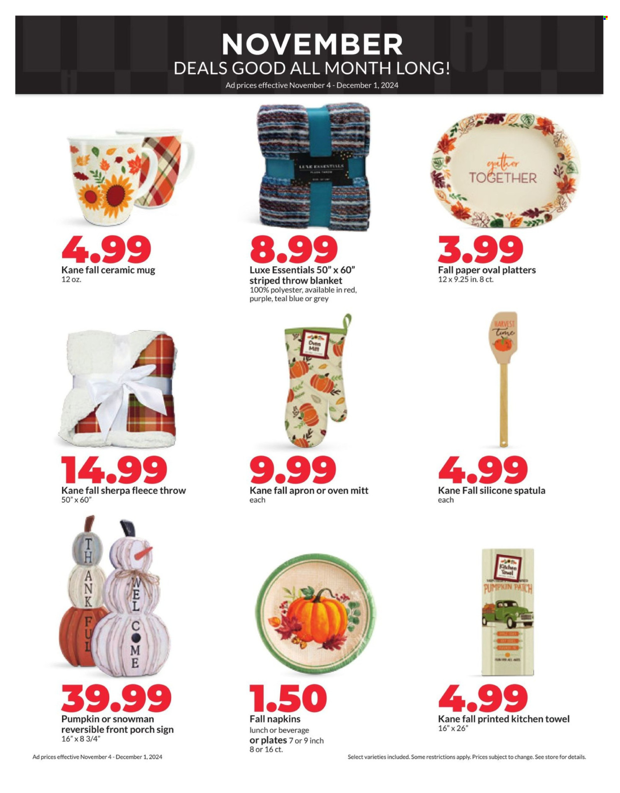 Hy-Vee ad - 11/18/2024 - 11/28/2024. Page 1