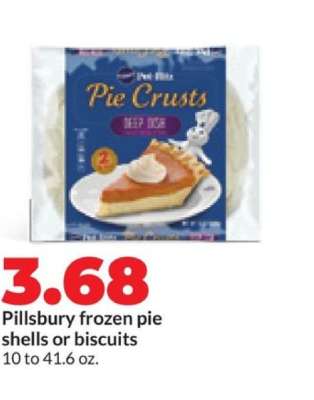 Pillsbury frozen pie shells or biscuits