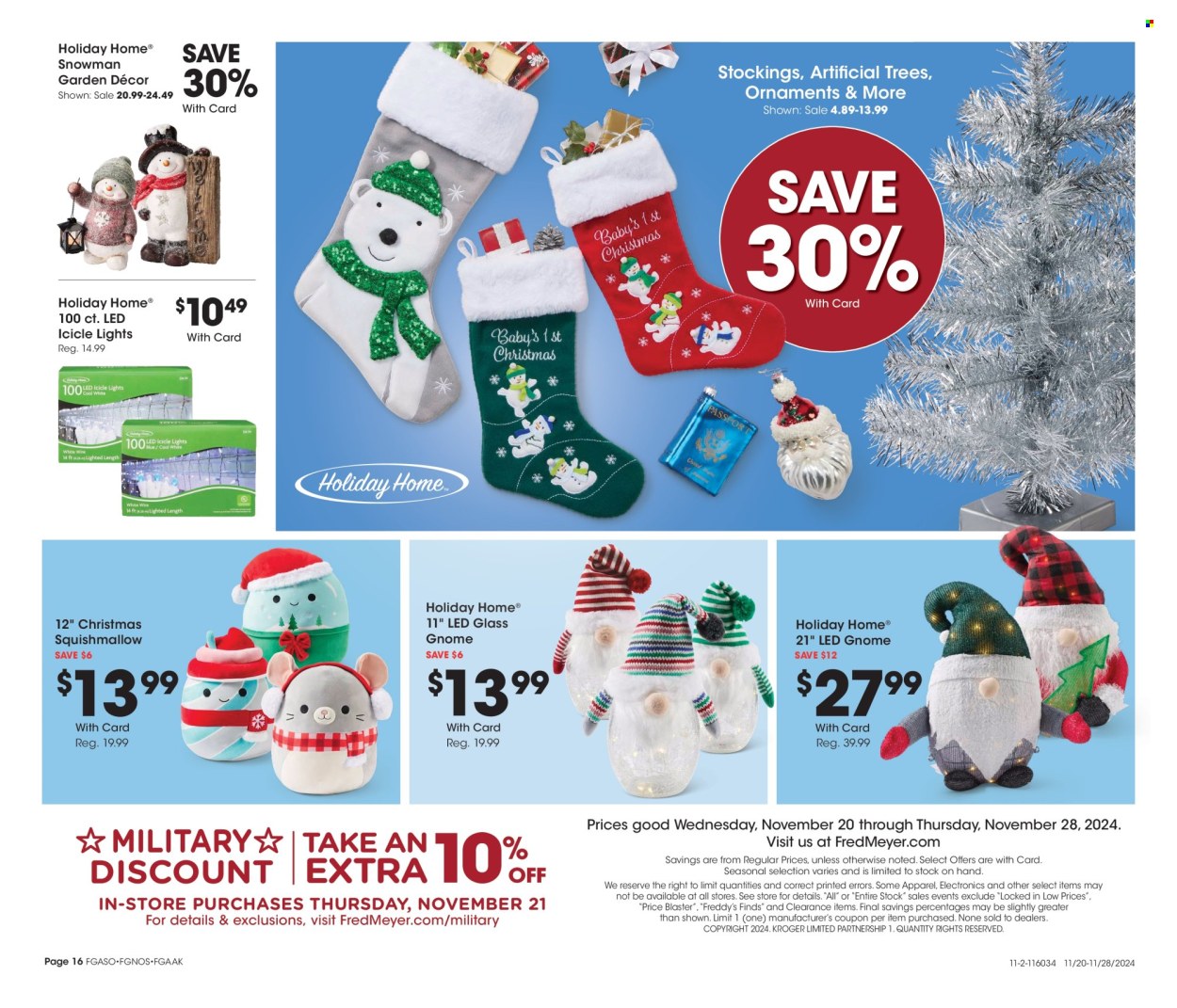 Fred Meyer ad - 11/20/2024 - 11/28/2024. Page 1