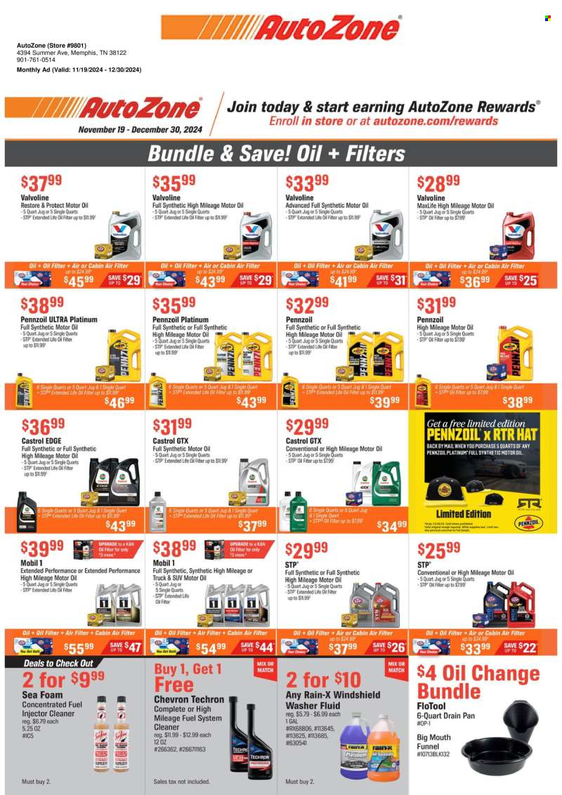 Autozone Flyer - 11/19/2024 - 12/30/2024.