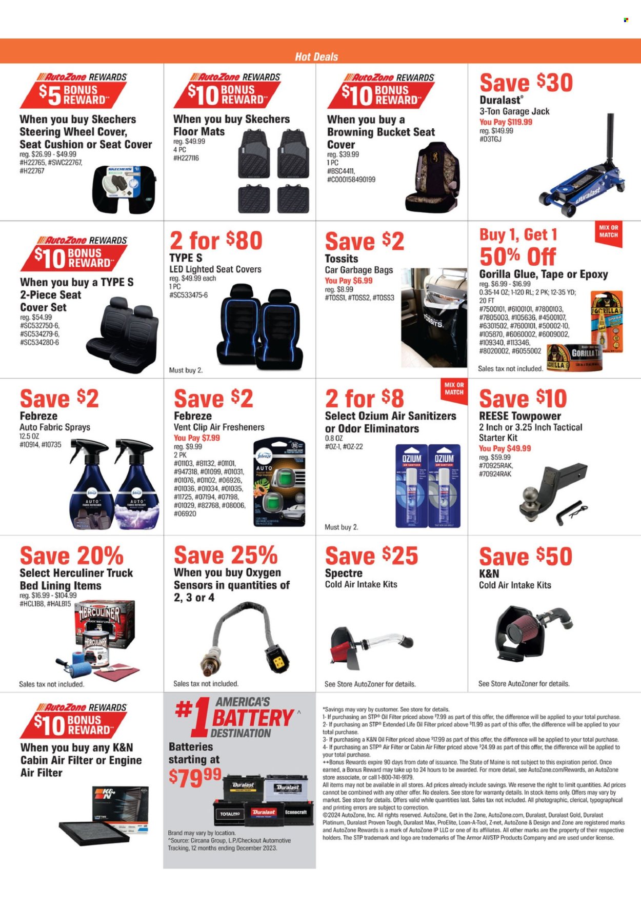 Autozone ad - 11/19/2024 - 12/30/2024. Page 1