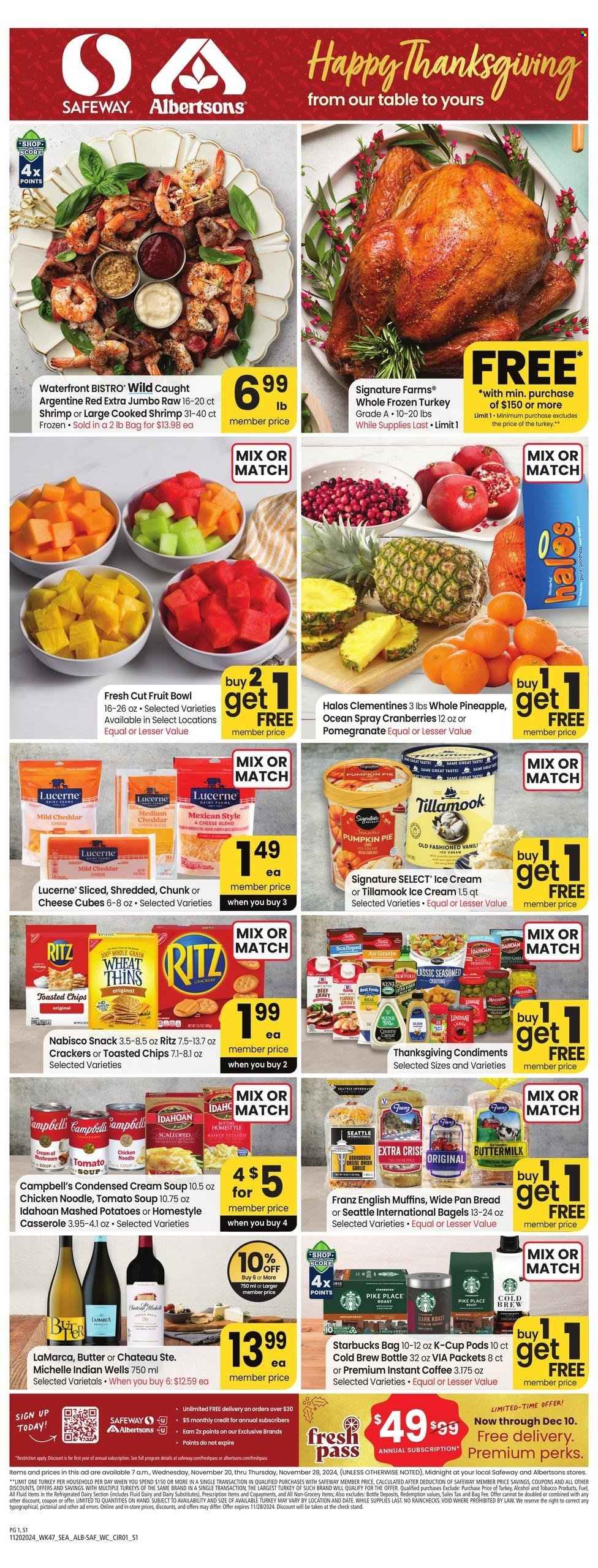 Safeway ad - 11/20/2024 - 11/28/2024. Page 1