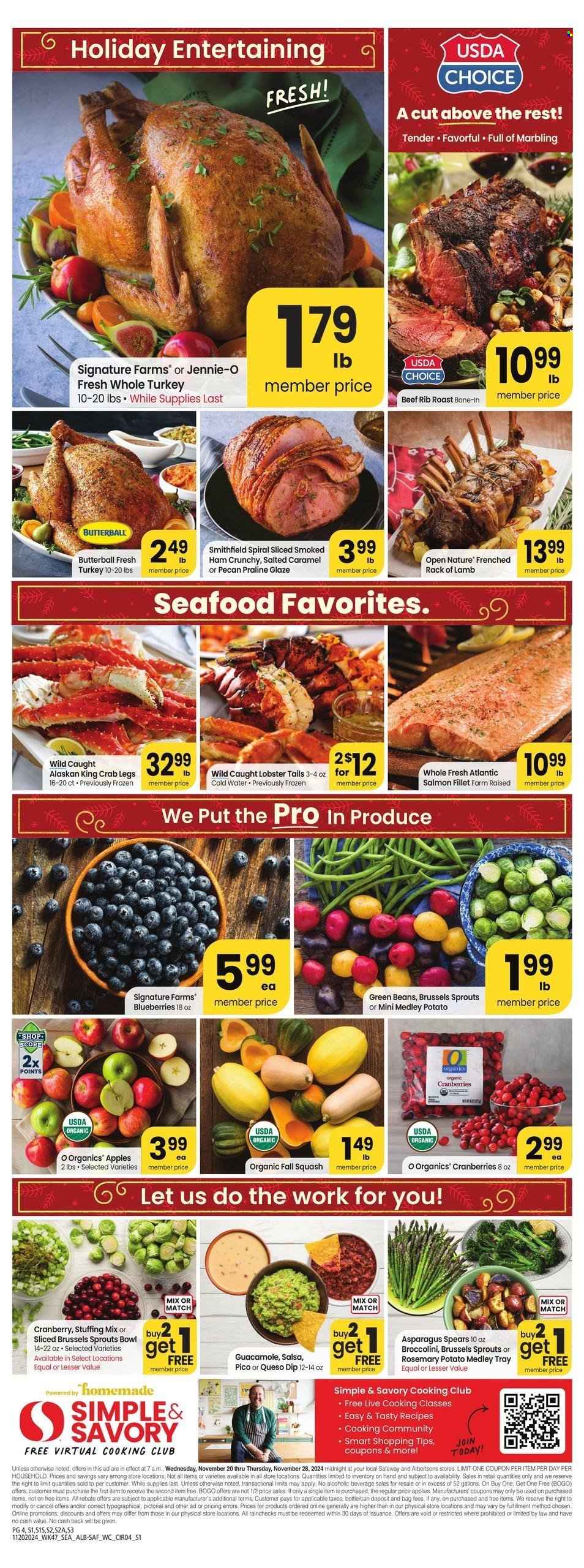 Safeway ad - 11/20/2024 - 11/28/2024. Page 1