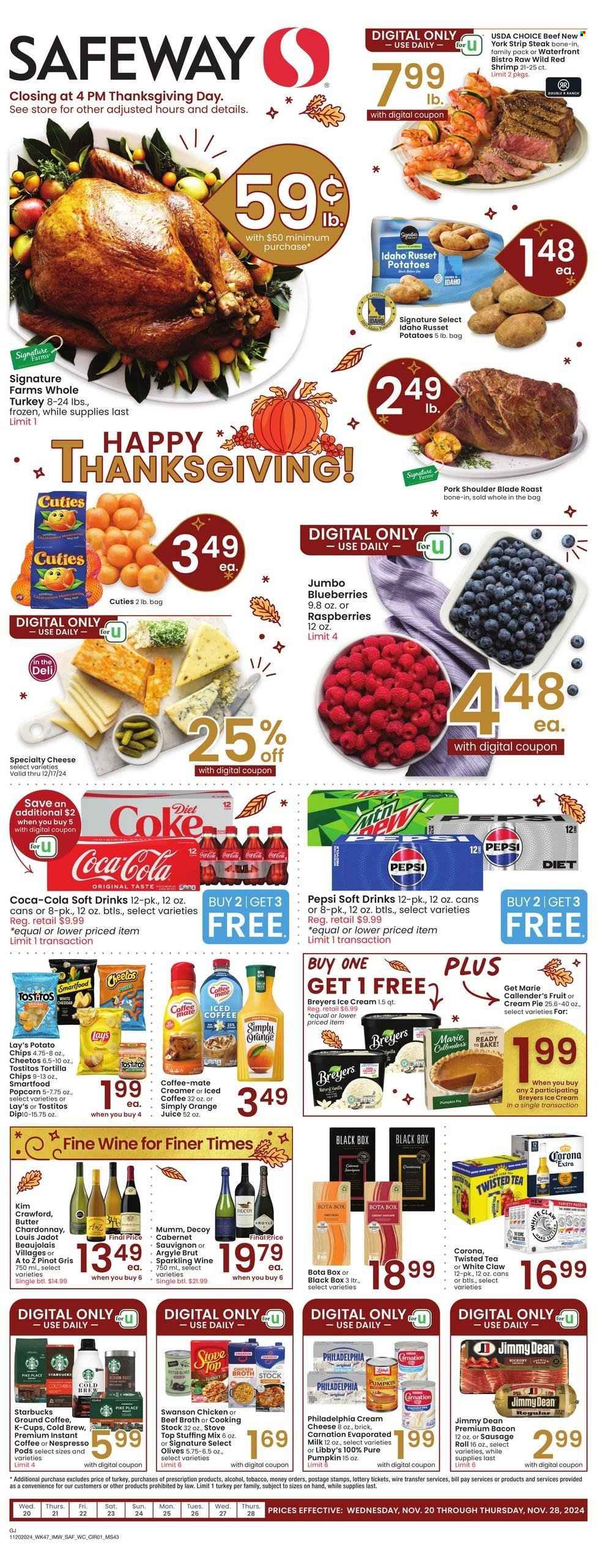 Safeway ad - 11/20/2024 - 11/26/2024. Page 1