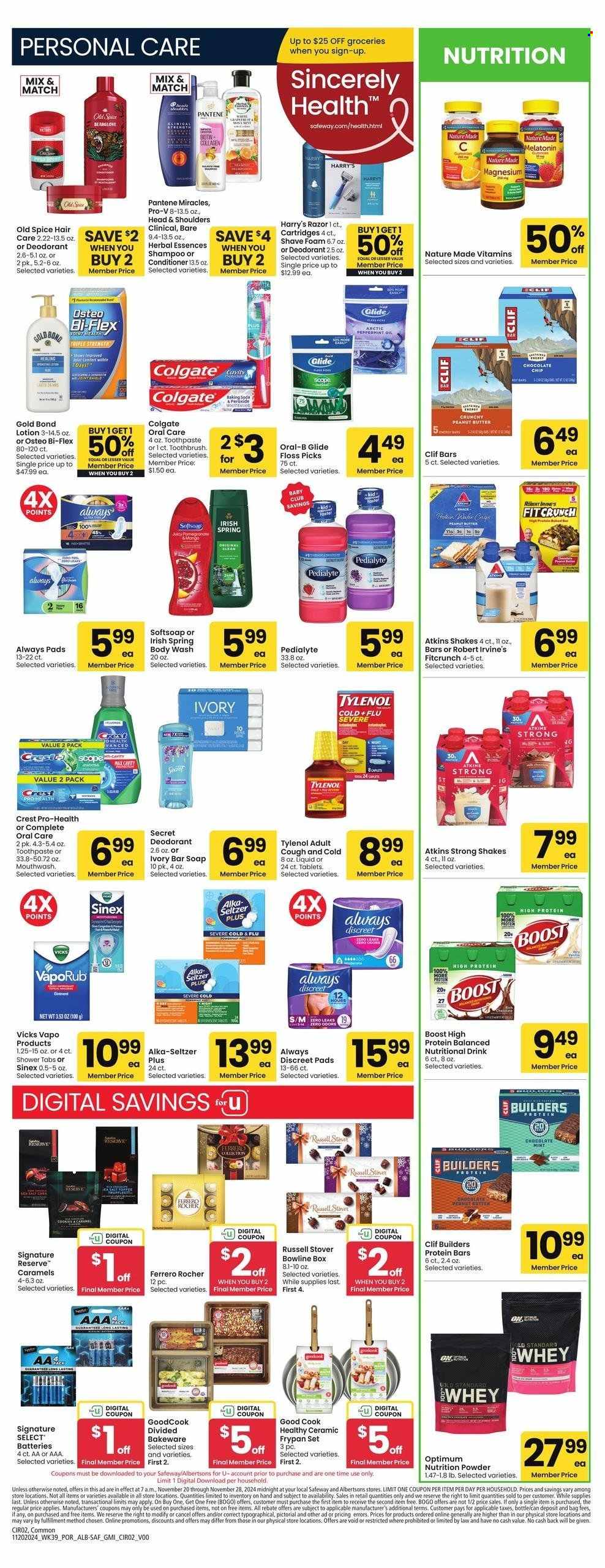 Albertsons ad - 11/20/2024 - 11/28/2024. Page 1