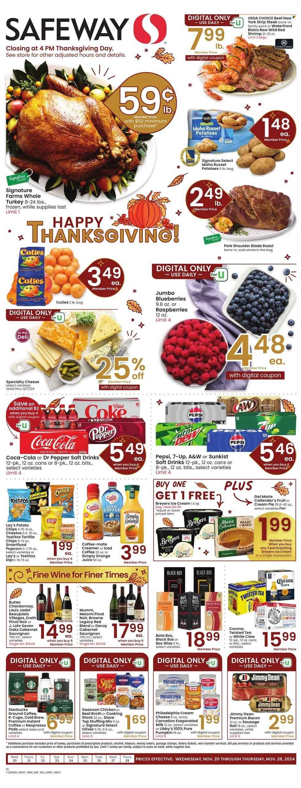 Safeway ad - 11/20/2024 - 11/26/2024. Page 1