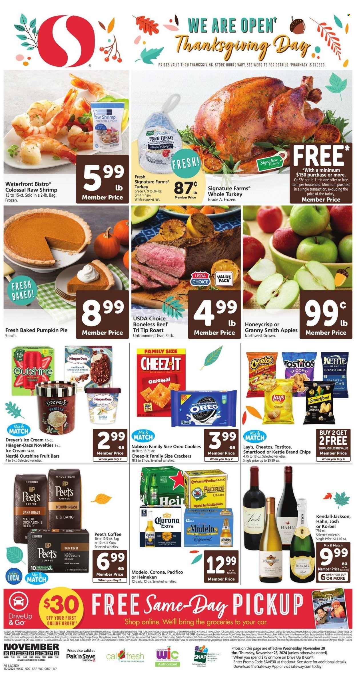 Safeway ad - 11/20/2024 - 11/28/2024. Page 1