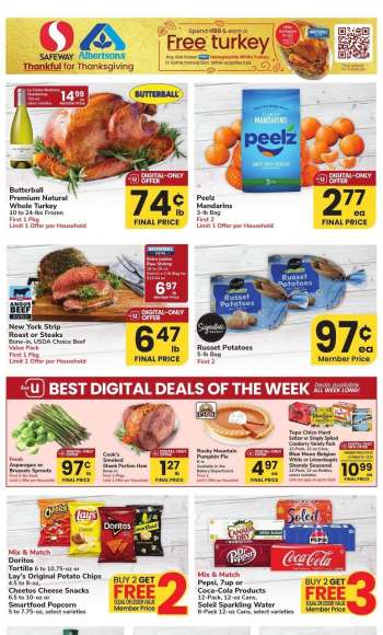 Safeway Flyer - 11/20/2024 - 11/28/2024.