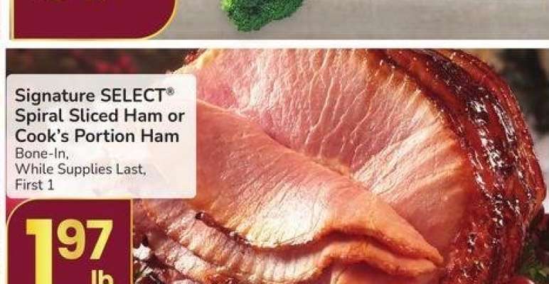 Signature SELECT® Spiral Sliced Ham or Cook's Portion Ham - Bone - In