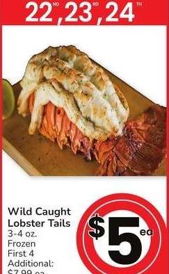 Wild-Caught Lobster Tails - 3-4 oz. Frozen