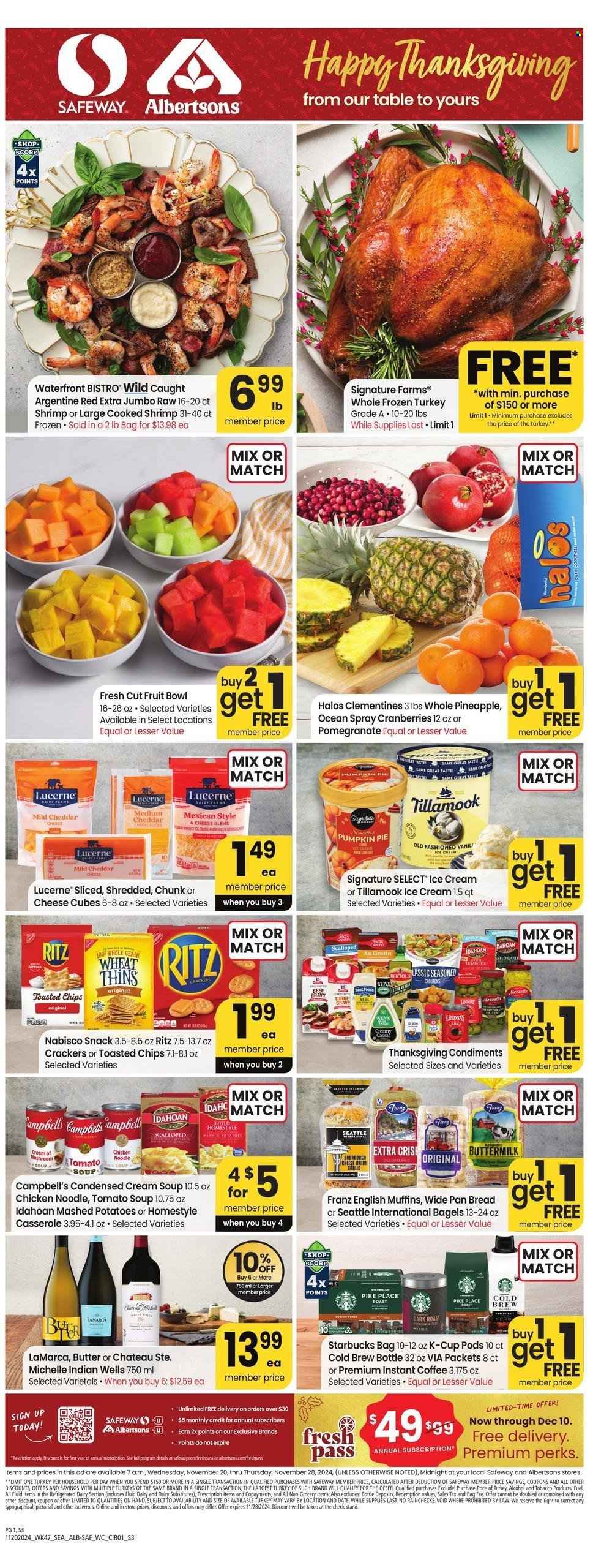 Safeway ad - 11/20/2024 - 11/28/2024. Page 1