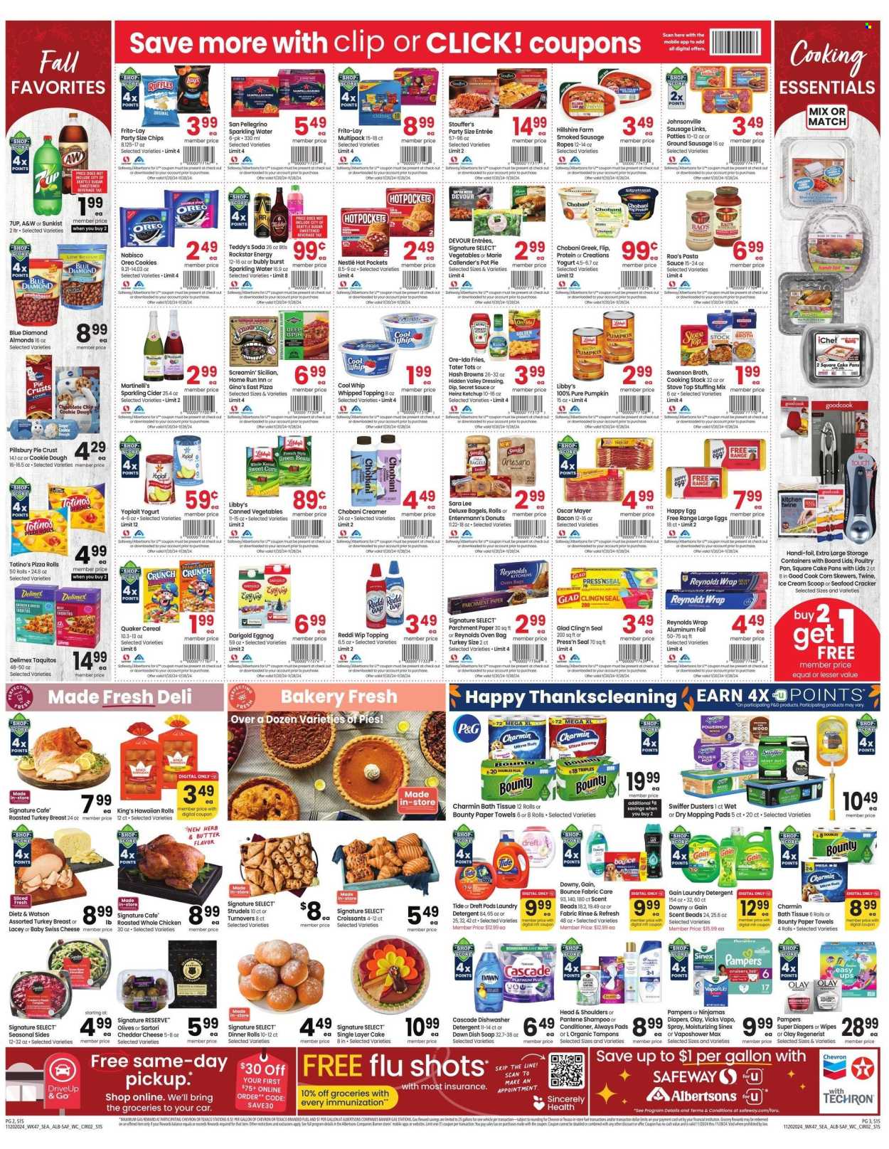 Safeway ad - 11/20/2024 - 11/28/2024. Page 1