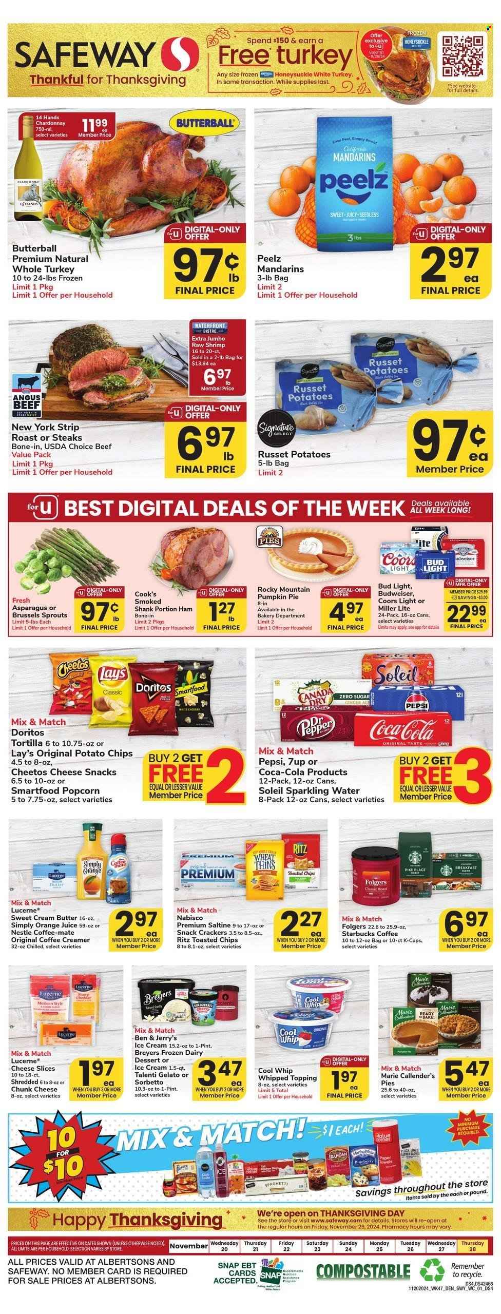 Safeway ad - 11/20/2024 - 11/28/2024. Page 1