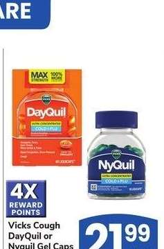 Vicks Cough DayQuil or Nyquil Gel Caps - 48 ct., Select Varieties