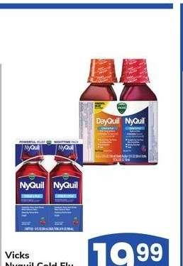 Vicks Nyquil Cold Flu - 2-12 oz., Select Varieties