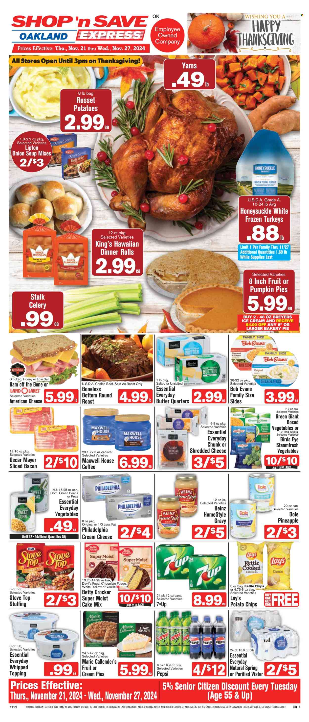 Shop ‘n Save Express ad - 11/21/2024 - 11/27/2024. Page 1