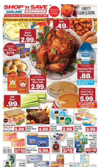 Shop ‘n Save Express Flyer - 11/21/2024 - 11/27/2024.