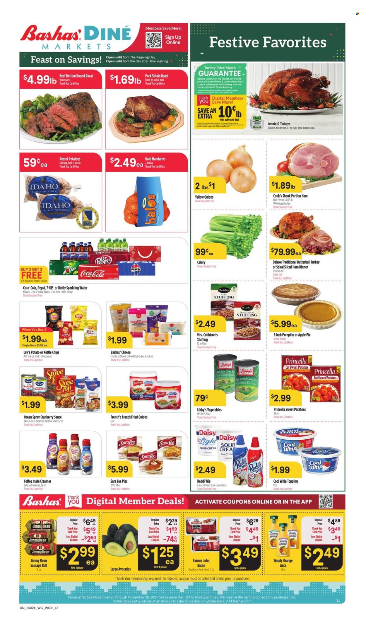 Bashas' Diné Markets ad - 11/20/2024 - 11/28/2024. Page 1