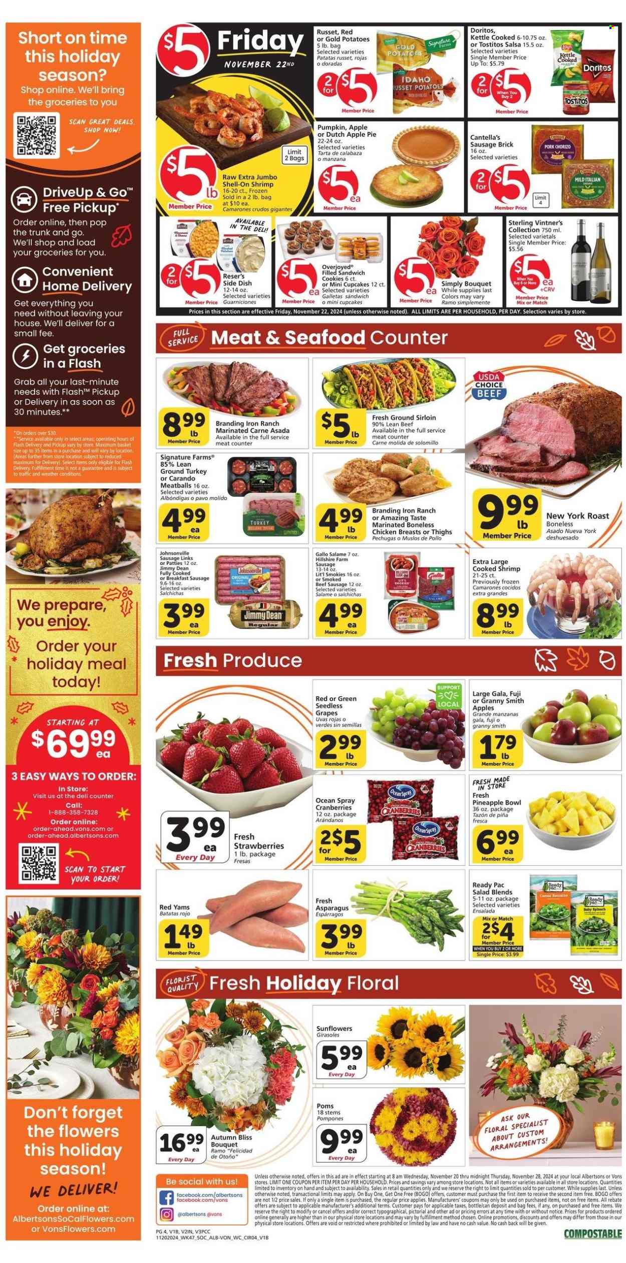 Albertsons ad - 11/20/2024 - 11/28/2024. Page 1