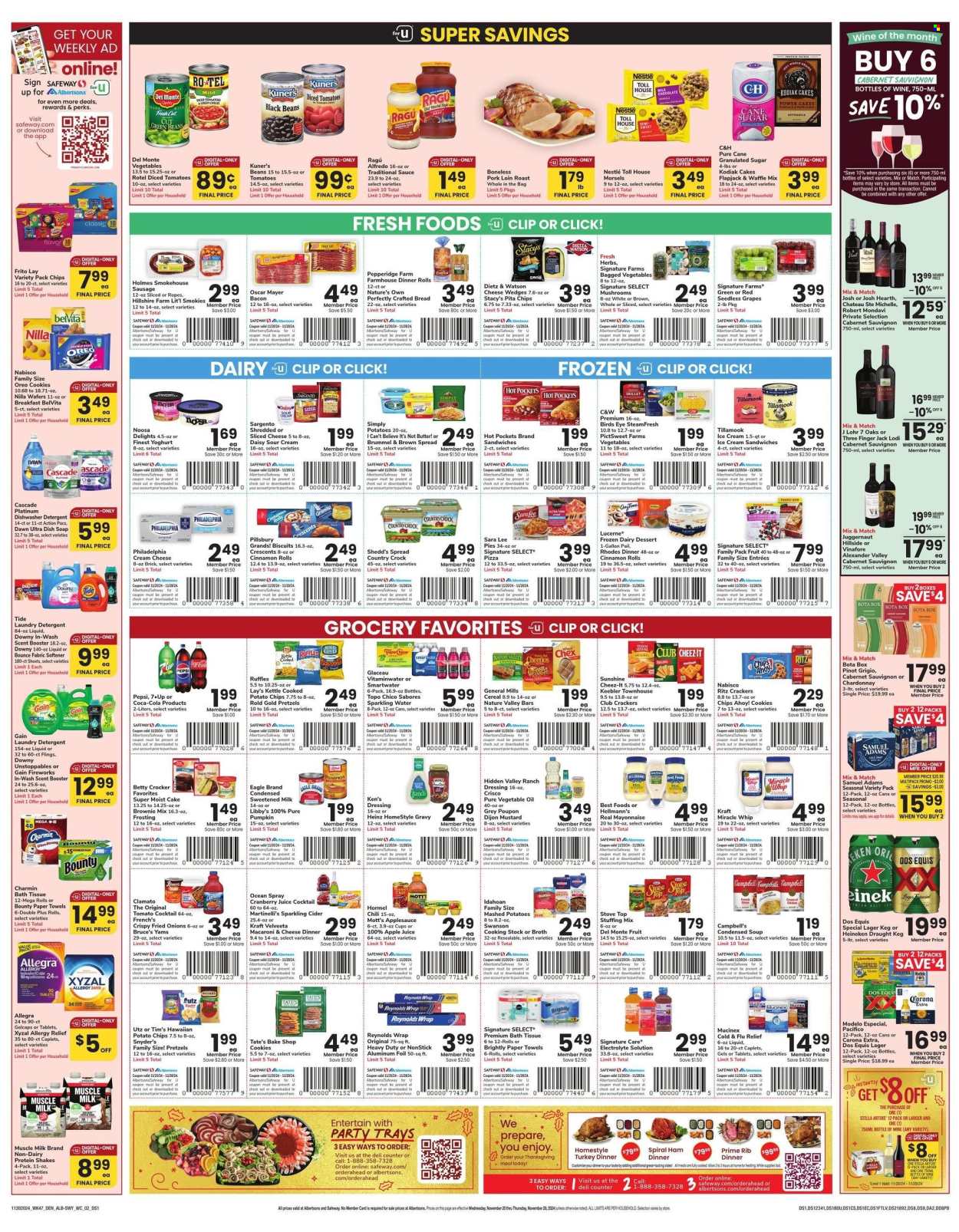 Albertsons ad - 11/20/2024 - 11/28/2024. Page 1