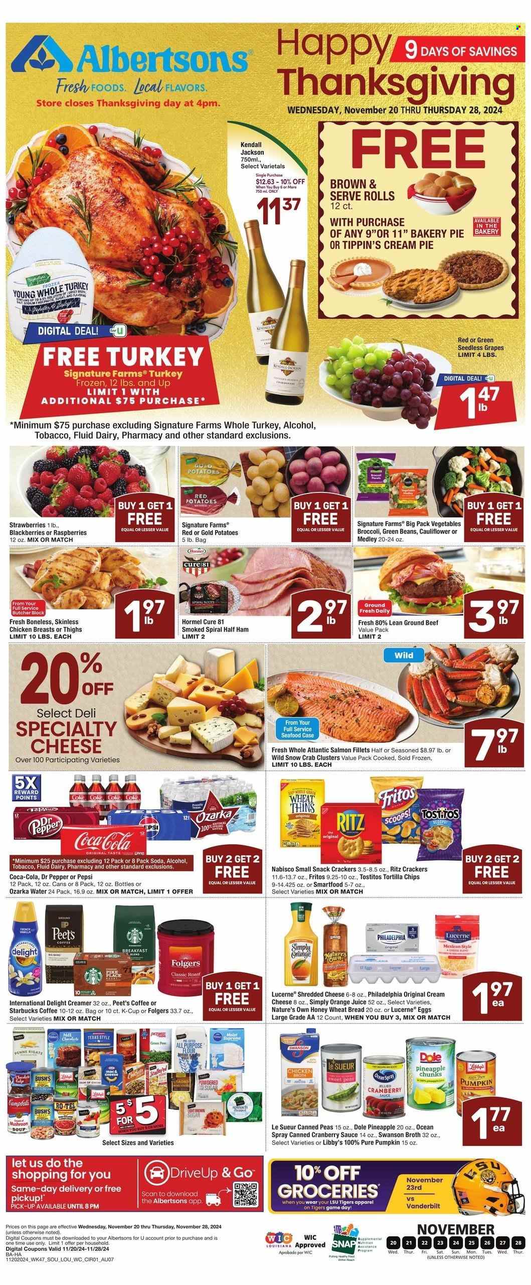 Albertsons ad - 11/20/2024 - 11/28/2024. Page 1