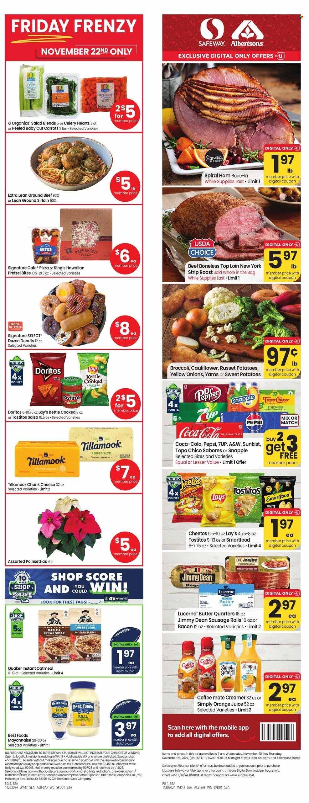 Albertsons ad - 11/20/2024 - 11/28/2024. Page 1