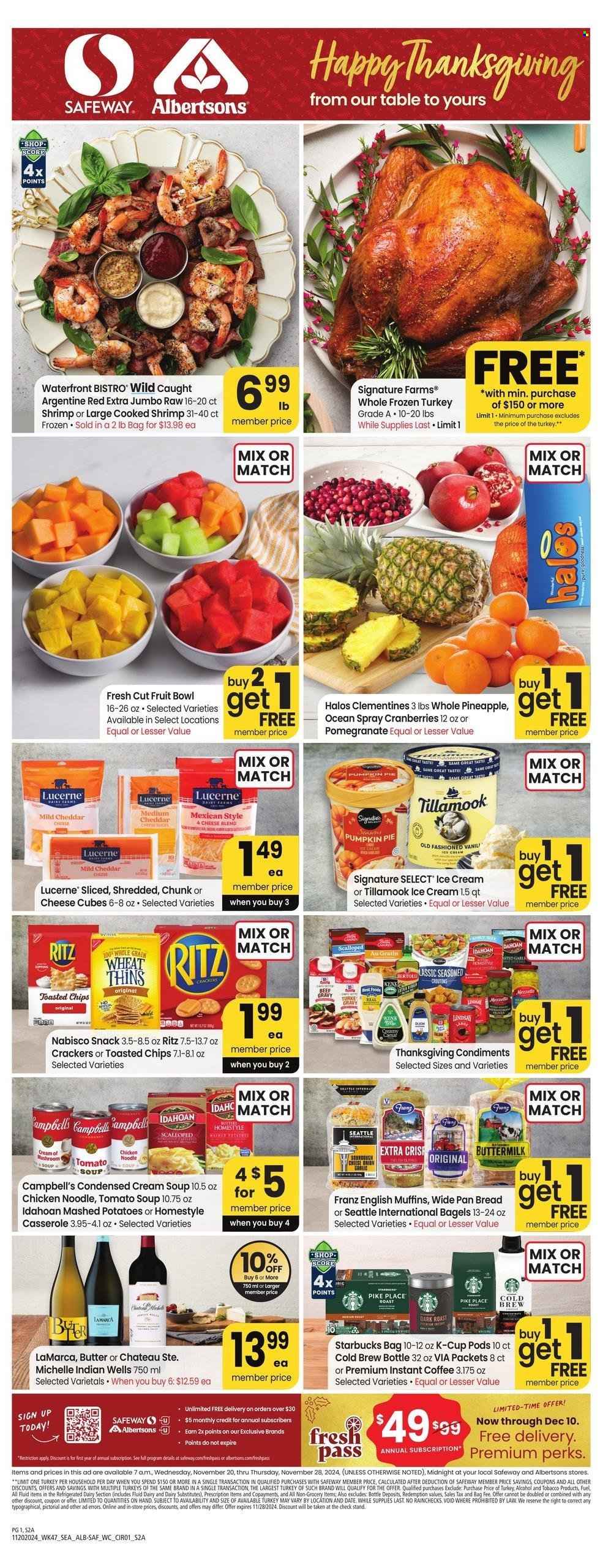 Albertsons ad - 11/20/2024 - 11/28/2024. Page 1