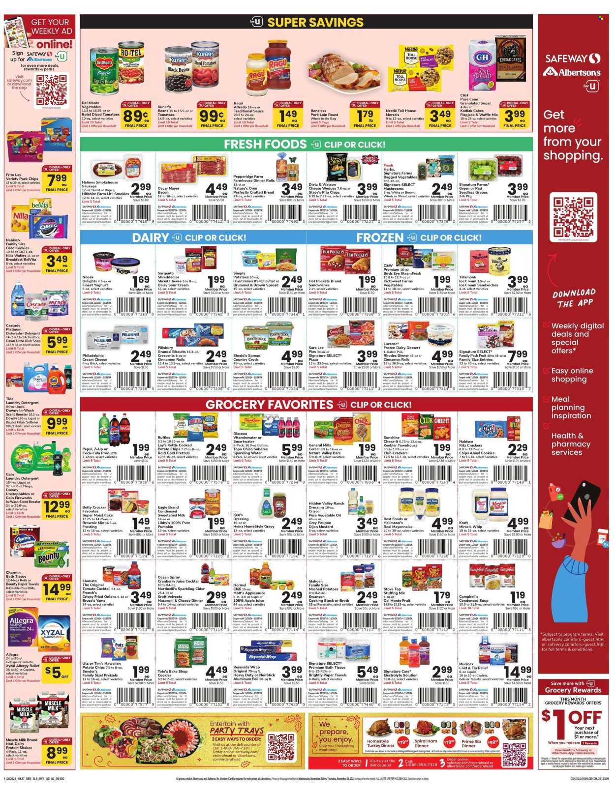 Albertsons ad - 11/20/2024 - 11/28/2024. Page 1