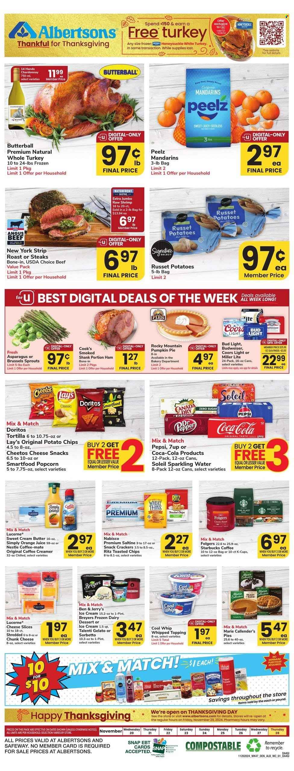 Albertsons ad - 11/20/2024 - 11/28/2024. Page 1