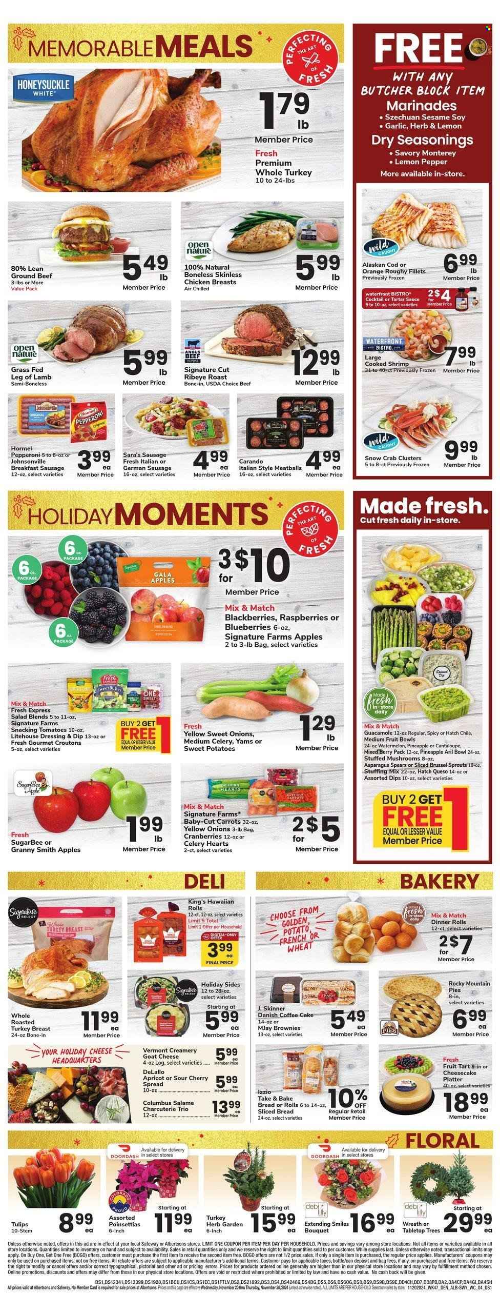 Albertsons ad - 11/20/2024 - 11/28/2024. Page 1