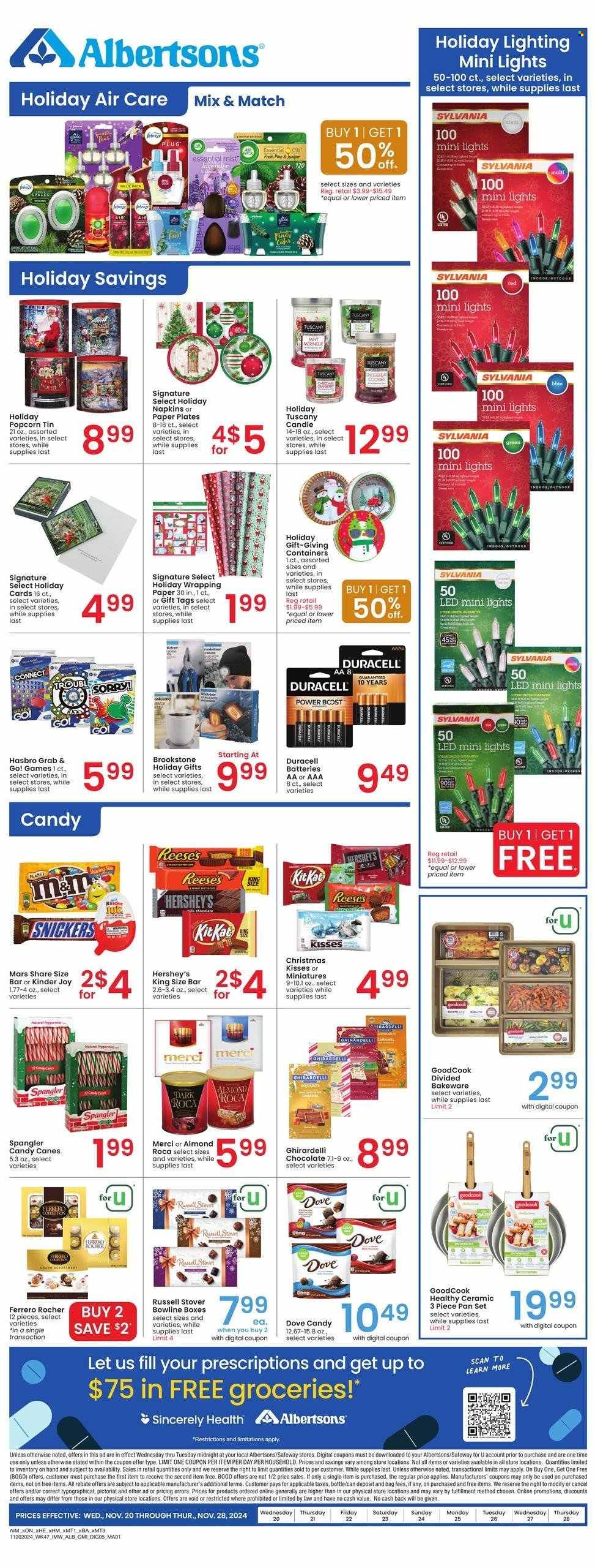 Albertsons ad - 11/20/2024 - 11/28/2024. Page 1