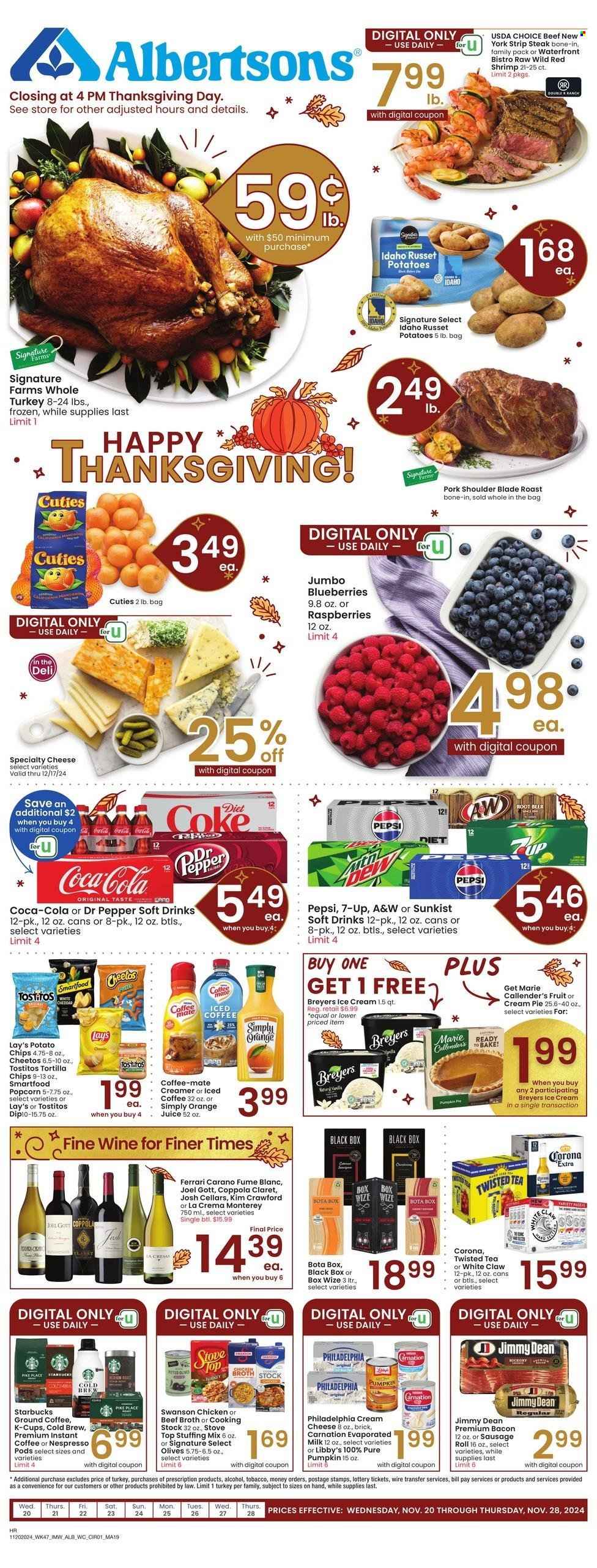 Albertsons ad - 11/20/2024 - 11/28/2024. Page 1