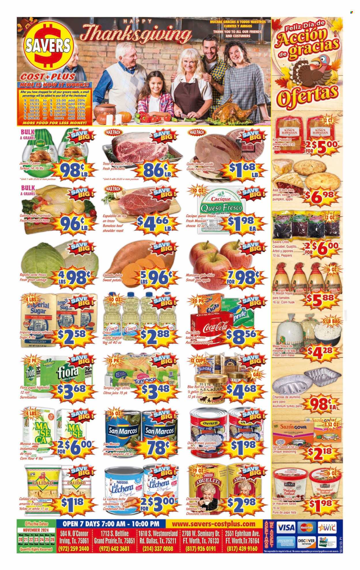 Savers Cost Plus ad - 11/20/2024 - 11/26/2024. Page 1