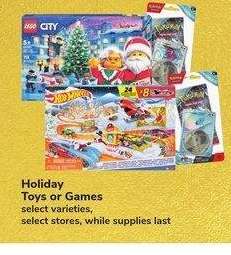 Holiday Toys or Games - select varieties