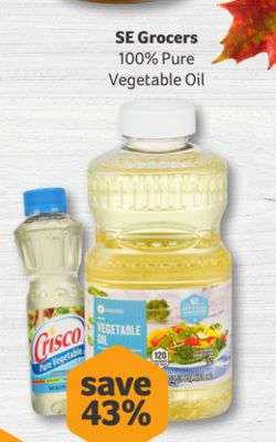 100% Pure Vegetable Oil