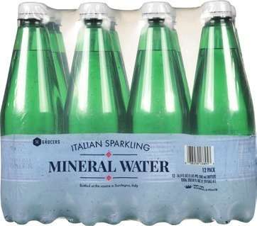 12 Pk SE Grocers Italian Sparkling Mineral Water - 16.9 oz btls