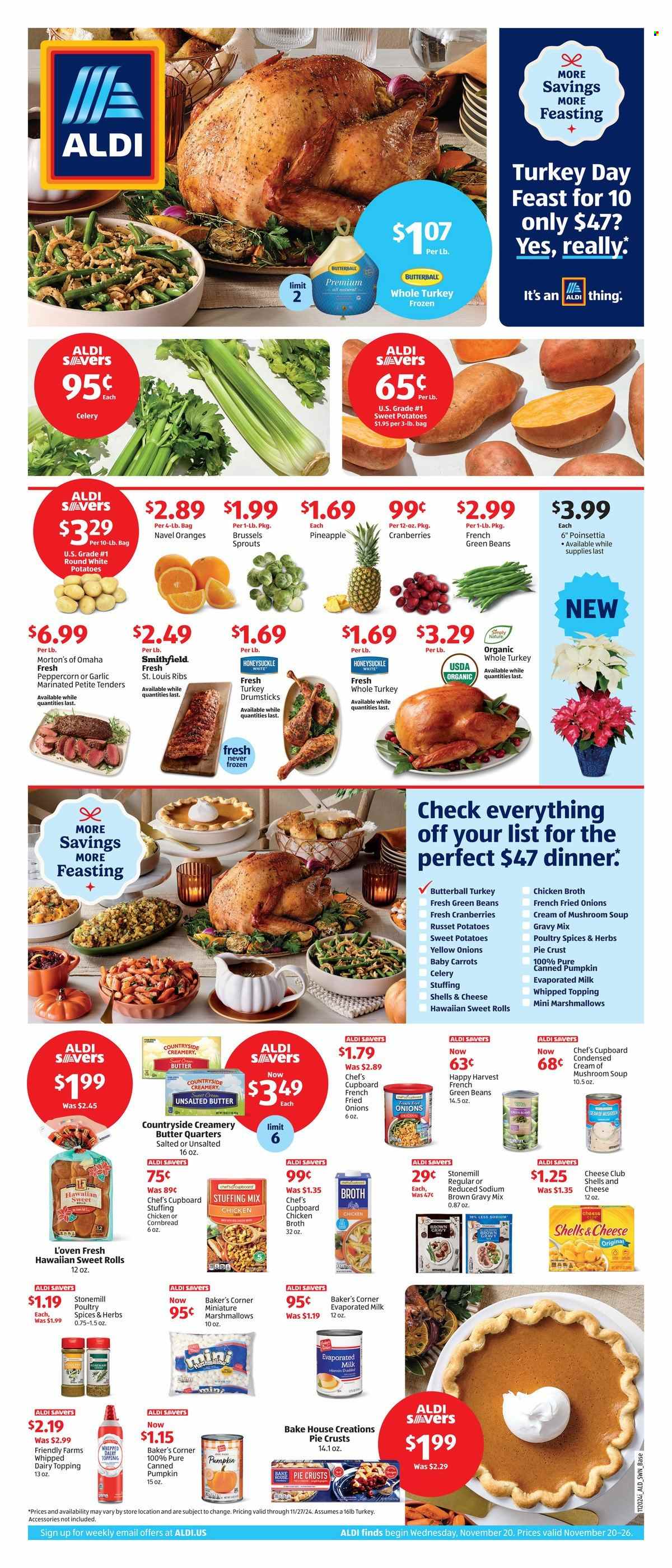 ALDI ad - 11/20/2024 - 11/26/2024. Page 1