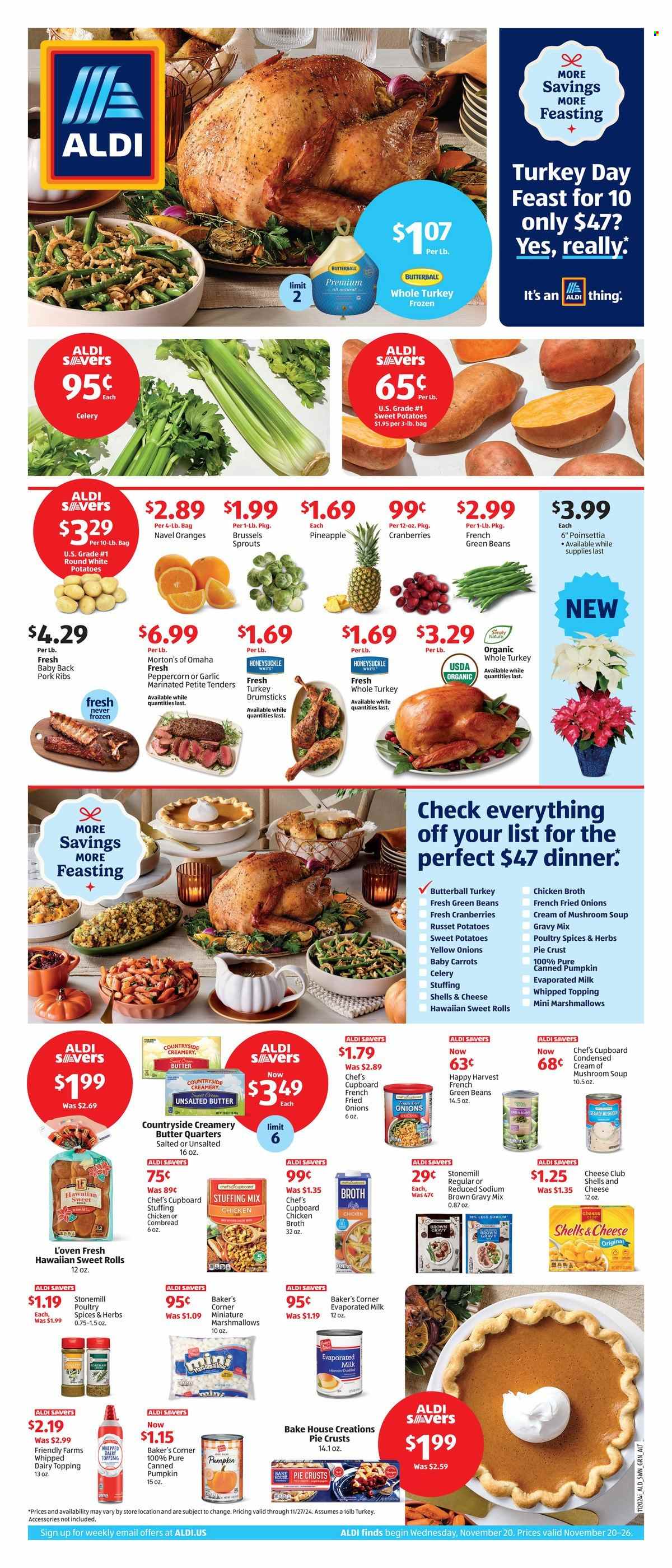 ALDI ad - 11/20/2024 - 11/26/2024. Page 1