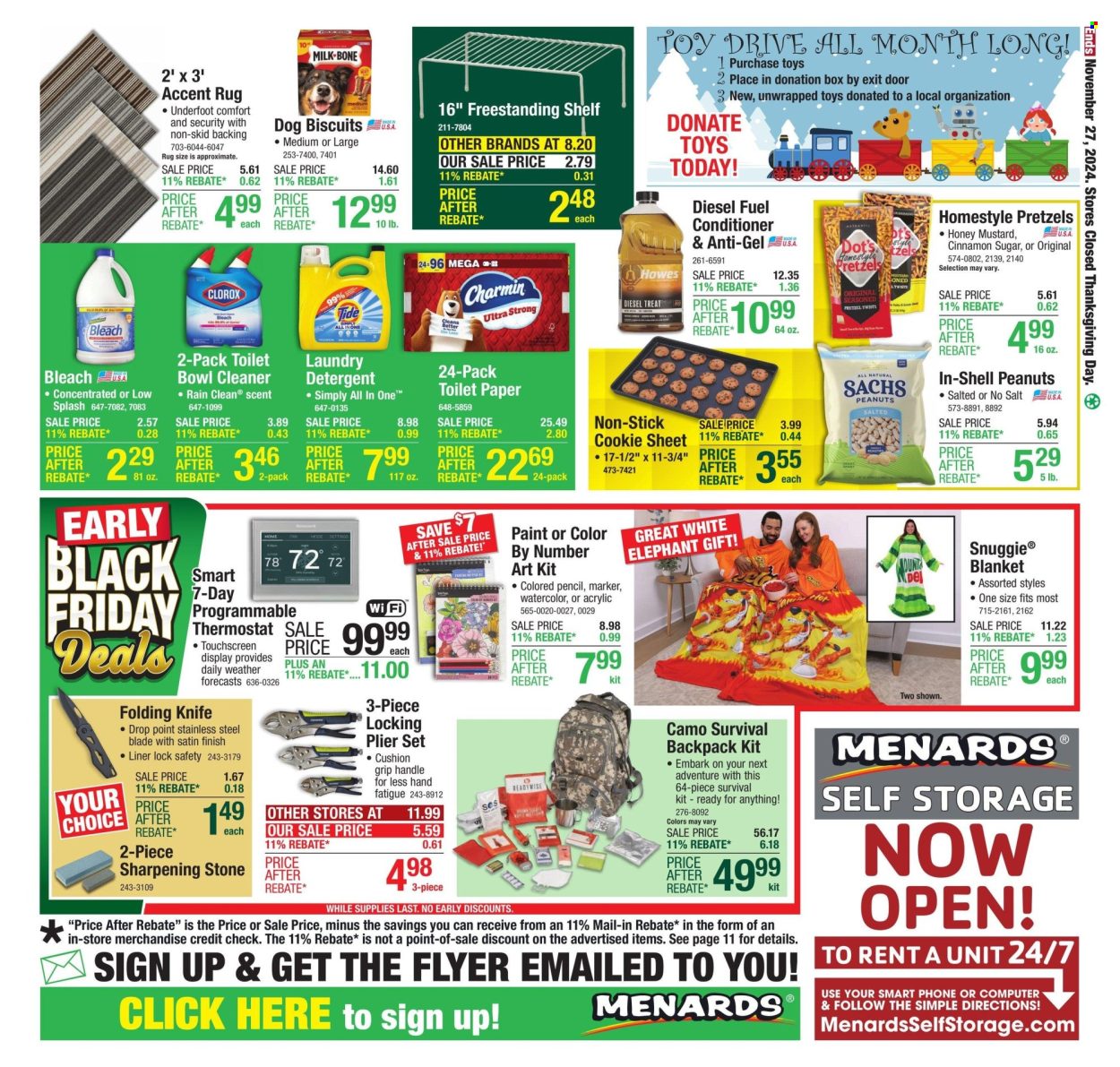 Menards ad - 11/21/2024 - 11/27/2024. Page 1