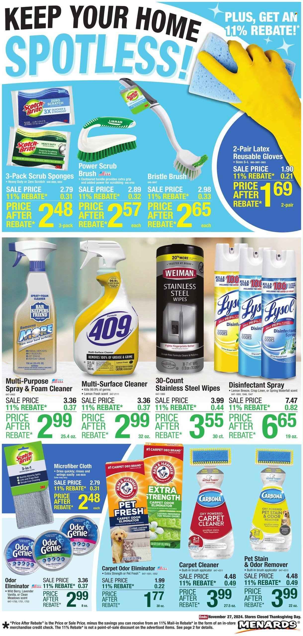 Menards ad - 11/21/2024 - 11/27/2024. Page 1