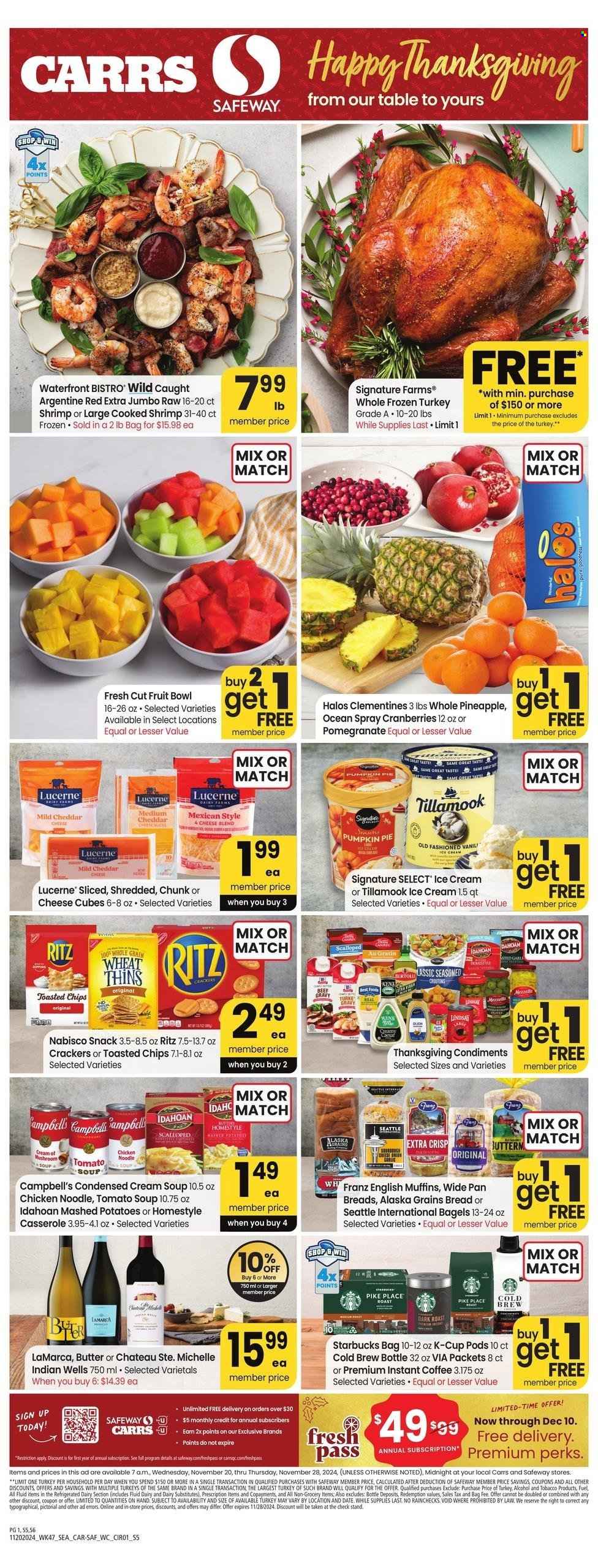 Safeway ad - 11/20/2024 - 11/28/2024. Page 1