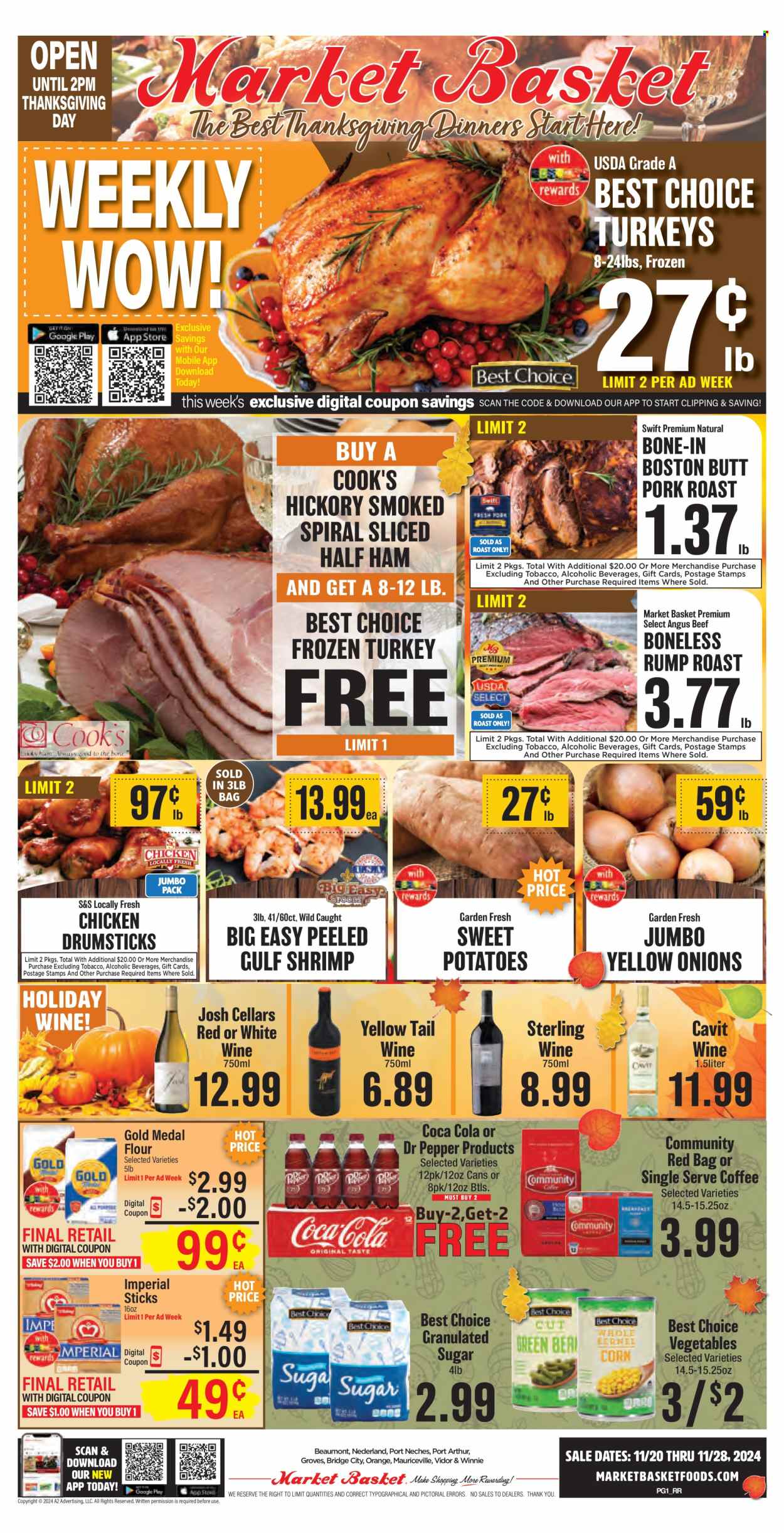 Market Basket ad - 11/20/2024 - 11/28/2024. Page 1