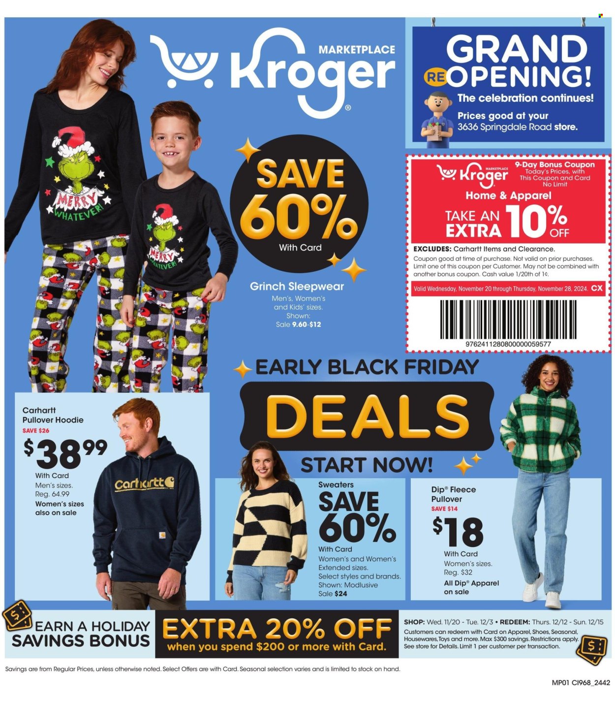 Kroger ad - 11/20/2024 - 11/28/2024. Page 1